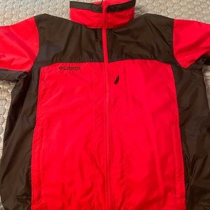 Columbia Rainjacket/windbreaker/light shell—hidden hood